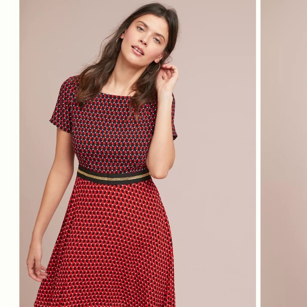 Chic Red Dress by Maeve